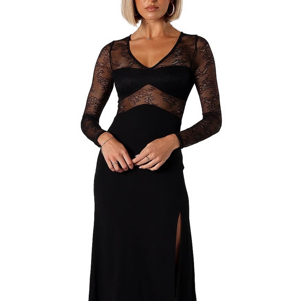Petal & Pup Black Lace Dress